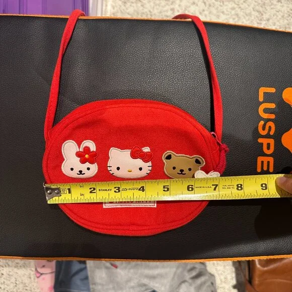 Hello Kitty Sanrio 2000s Red Kitty Crossbody Purse Bag RARE Vintage Kitty - Picture 5 of 7
